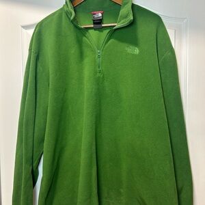 The North Face Men's Zip-Up Green Sweater